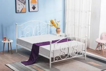 Łóżko metalowe PANAMA 90x200 białe