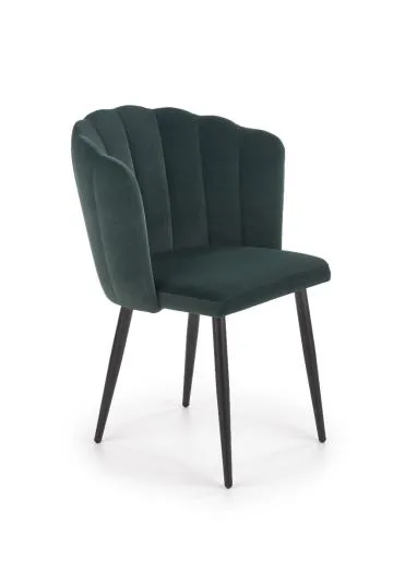 Krzesło K386 VELVET ciemno zielone