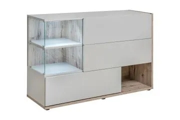 Komoda SILK 120 perłowy szary
