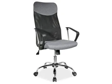 Fotel biurowy Q-025 szary/tkanina