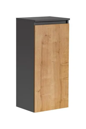 Szafka łazienkowa MONAKO GREY OAK 811 40cm szary/dąb z koszem