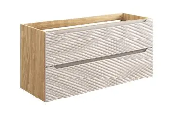 Szafka pod umywalkę OCEAN BEIGE 82-120-2S 120cm dąb olejowany/beżowa