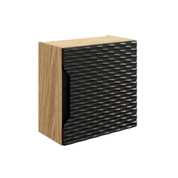 Szafka łazienkowa OCEAN BLACK 83-35-1DQ 35x35cm dąb olejowany/czarna