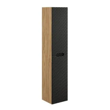 Szafka łazienkowa OCEAN BLACK 80-01-2D 35cm dąb olejowany/czarna