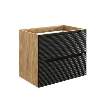 Szafka pod umywalkę OCEAN BLACK 82-70-2S 70cm dąb olejowany/czarna
