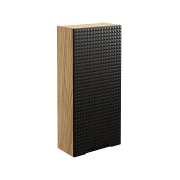 Szafka łazienkowa LUXOR BLACK 83-35-1D 35cm dąb olejowany/czarna