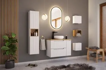 Szafka pod umywalkę NOVA WHITE 82-60-2S 60cm biała