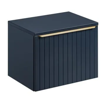 Szafka pod umywalkę nablatową SANTA FE DEEP BLUE 60 cm niebieska indigo z blatem