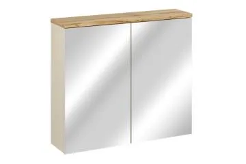 Szafka łazienkowa BALI 80 cm kaszmirowy mat z lustrem