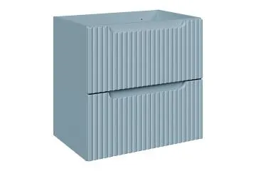 Szafka pod umywalkę NOVA DENIM 2S 60cm niebieska z szufladami