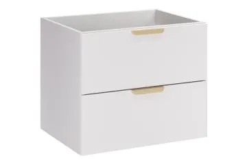 Szafka pod umywalkę ASTER WHITE 2S 60cm biały mat