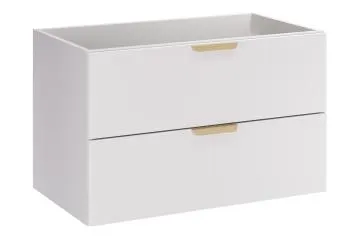 Szafka pod umywalkę ASTER WHITE 2S 80cm biały mat