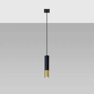 Lampa wisząca LOOPEZ 1 czarna/złota