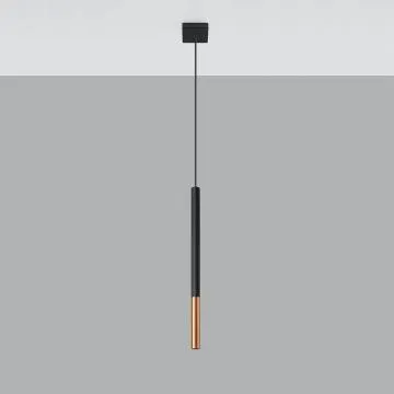 Lampa wisząca MOZAICA 1 czarna/miedziana