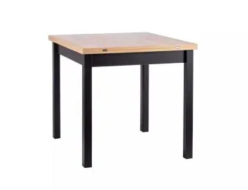 Stół rozkładany FLIP 60(120)x80 cm dąb artisan/ czarny