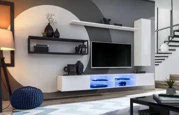 Meblościanka SWITCH MET IV biała