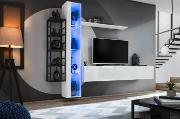 Meblościanka SWITCH MET VII biała