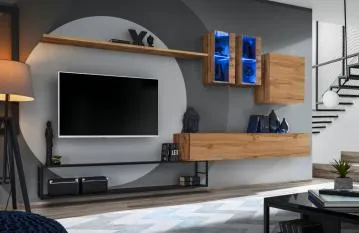 Meblościanka SWITCH MET I dąb