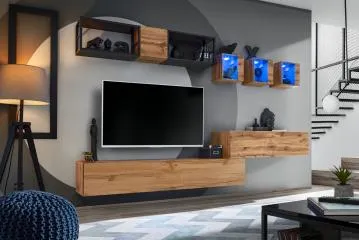 Meblościanka SWITCH MET III dąb