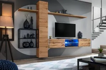 Meblościanka SWITCH MET V dąb