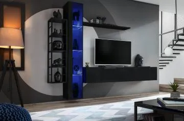 Meblościanka SWITCH MET VII czarna