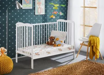 Łóżeczko dziecięce ALA II 120x60 biały mat