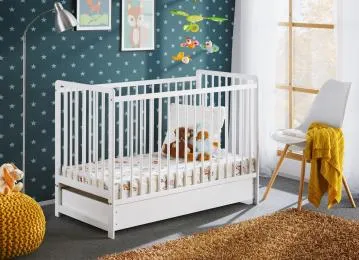 Łóżeczko dziecięce CYPI II PLUS 120x60 biały mat
