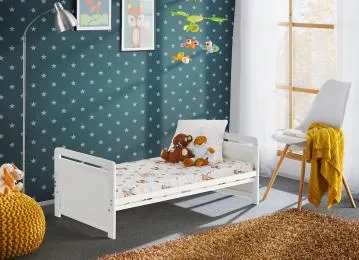 Łóżeczko dziecięce TYMEK 120x60 biały mat