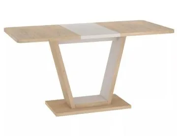 Stół rozkładany NIGEL 120(160)x80 dąb cremona torro/ kaszmir