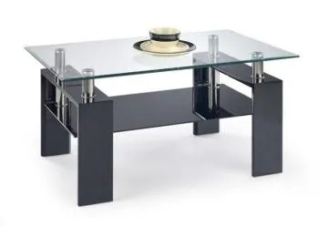 Ława DIANA H 110x60 czarny połysk