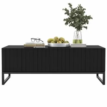 Stolik kawowy TAL 3D 110x54cm czarny mat