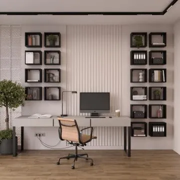 Zestaw 4 półek TUTTI czarnych