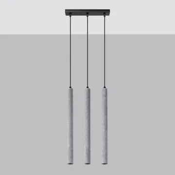 Lampa wisząca PASTELO 3L betonowa