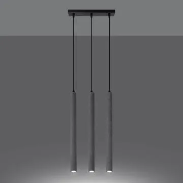 Lampa wisząca PASTELO 3L betonowa