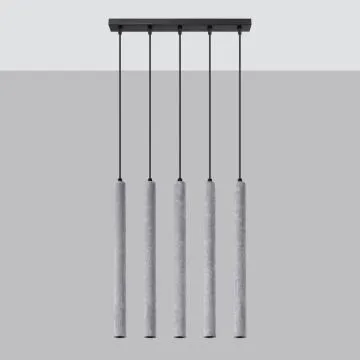 Lampa wisząca PASTELO 5L betonowa