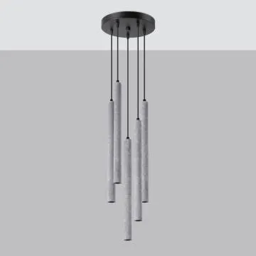 Lampa wisząca PASTELO 5P betonowa