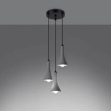 Lampa wisząca REA 3P betonowa