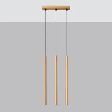 Lampa wisząca PASTELO 3L złota