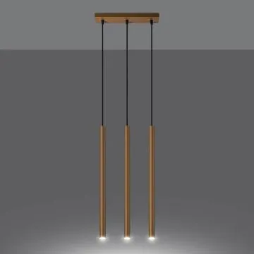 Lampa wisząca PASTELO 3L złota