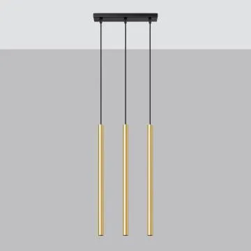 Lampa Wisząca PASTELO 3L złoty połysk