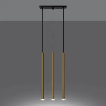 Lampa Wisząca PASTELO 3L złoty połysk