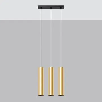 Lampa Wisząca LAGOS 3 złoty połysk