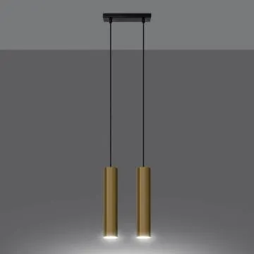 Lampa wisząca LAGOS 2 złoty połysk