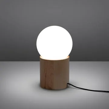 Lampka biurkowa BOOMO drewniana