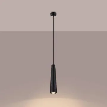 Lampa wisząca ELECTRA czarna betonowa