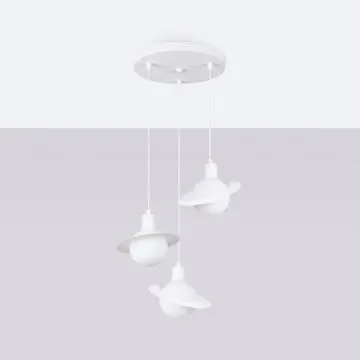 Lampa wisząca HYPERION 3P biała
