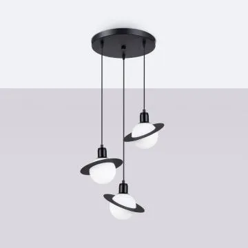Lampa wisząca HYPERION 3P czarna
