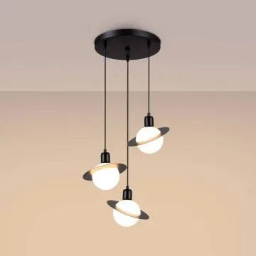 Lampa wisząca HYPERION 3P czarna