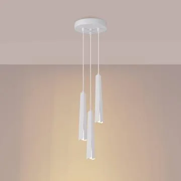 Lampa wisząca PRYSM 3P biała