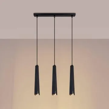Lampa wisząca PRYSM 3L czarna